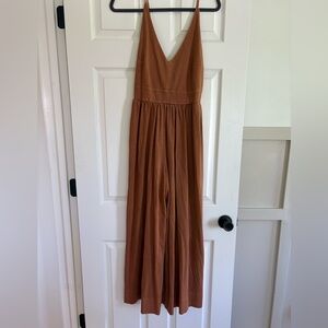 Free People Beach Burnt Orange Jumpsuit